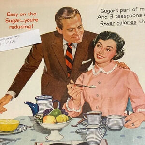 Domino’s Sugar Vintage Ad- from Life Magazine- August 8, 1955. 14” by 11”